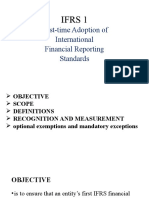 First-Time Adoption of International Financial Reporting Standards