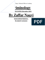 Revised Notes of Criminology 2019 PDF