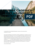 Deepak Chopra's 21 Day Abundance Meditation Course - WEEK 1 - The Village Foundation