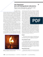 Gas Clathrate Hydrates Experiment For High School Projects and Undergraduate Laboratories