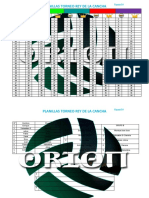 Planilla de Torneo Rey de La Cancha
