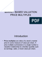 Market-Based Valuation: Price Multiples