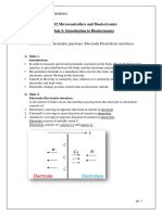 BM 502 Microcontrollers and Bioelectronics Module 5: Introduction To Bioelectronics