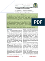 Evaluation of The Prophylactic Activity of Ethanolic Extract of Ricinus Communis L. Against Plasmodium Berghei in Mice