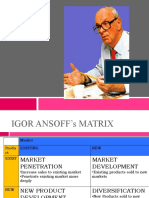 01 Ansoff's Matrix