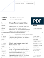 What Is Short Transmission Line - Its Phasor Diagram & ABCD Parameters - Circuit Globe