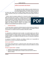 Contrôle Et Conservation Des Aliments