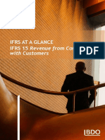 Ifrs at A Glance IFRS 15 Revenue From Contracts: With Customers