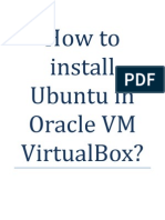 How To Install Ubuntu in Oracle VM VirtualBox