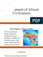 Development of African Civilizations