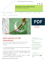 Main Features of 18th Amendment - CSS Online Academy