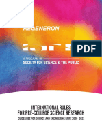 Intel ISEF Rules and Guidelines 2020-2021