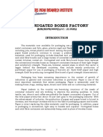 Project Report On Corrugated Boxes Factory