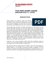 Project Report On Cattle Feed (Pashu Aahar)