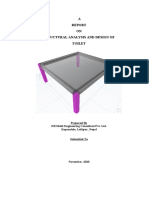 A ON Structural Analysis and Design of Toilet