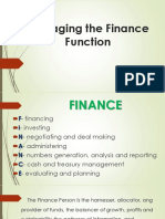 Managing The Finance Function