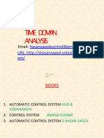 Time Domain Analysis: URL: Http://shasansaeed - Yolasite.c Om