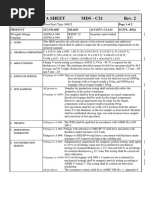 Material Data Sheet MDS - C21 Rev. 2