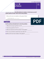 Math 4 Unit 2 Lesson 8 - Number and Shape Patterns