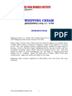 Project Report On Whipping Cream