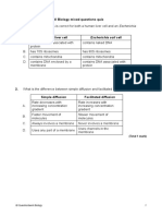 Cell Biology Mixed Question Quiz