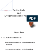 Cardiac Cycle and Myogenic Control of Heartbeat