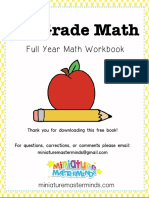 2 Grade Math: Full Year Math Workbook