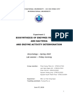 Exp2 - Biosynthesis of Enzymes and Activity Estimation