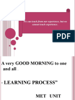 Learning Process Faculty Guidedl