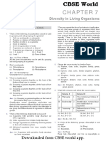 2021 Chapter 7 Diversity in Living Organism MCQs