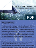 Chapter Iii: Precipitation: Phases of Hydrologic Cycle