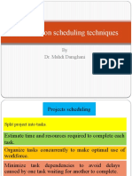 Construction Scheduling Techniques: by Dr. Mahdi Damghani