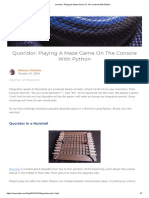 Quoridor - Playing A Maze Game On The Console With Python