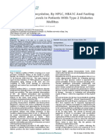 Evaluating Homocysteine, by HPLC, HBA1C and Fasting Blood Glucose Levels in Patients With Type 2 Diabetes Mellitus