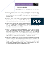 Fundamental of Financial Management January 1, 2019: Tutorial: Bonds