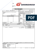 Tax Invoice: Grindrod Logistics Africa (Pty) LTD