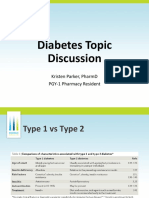 Diabetes Topic Discussion