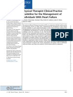 Physical Therapist Clinical Practice Guideline For The Management of Individuals With Heart Failure