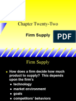 Chapter Twenty-Two: Firm Supply