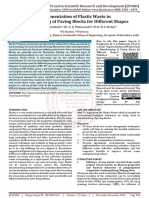 Implementation of Plastic Waste in Manufacturing of Paving Blocks For Different Shapes