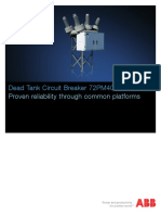 Dead Tank Circuit Breaker 72PM40-C: Proven Reliability Through Common Platforms