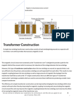 Transformer Construction and Transformer Core Design