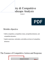 Industry & Competitive Landscape Analysis: Session 5