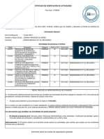 Certificado Solicitud Verificacion Actividad