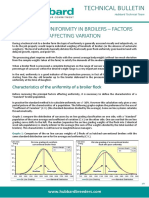 Evaluating Uniformity in Broilers - Factors Affecting Variation