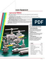 High Pressure Specialty Valves