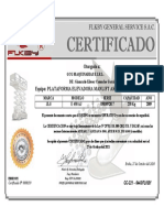 Certificado MAE-309