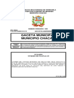 Tabla de Tasas y Tarifas de Aseo Urbano Septiembre 2019 Municipio Chacao