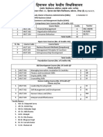 Compulsory Core Courses (No. of Credits 12) Sl. No. Course Code