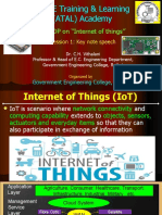 FDP On "Internet of Things": Session 1: Key Note Speech